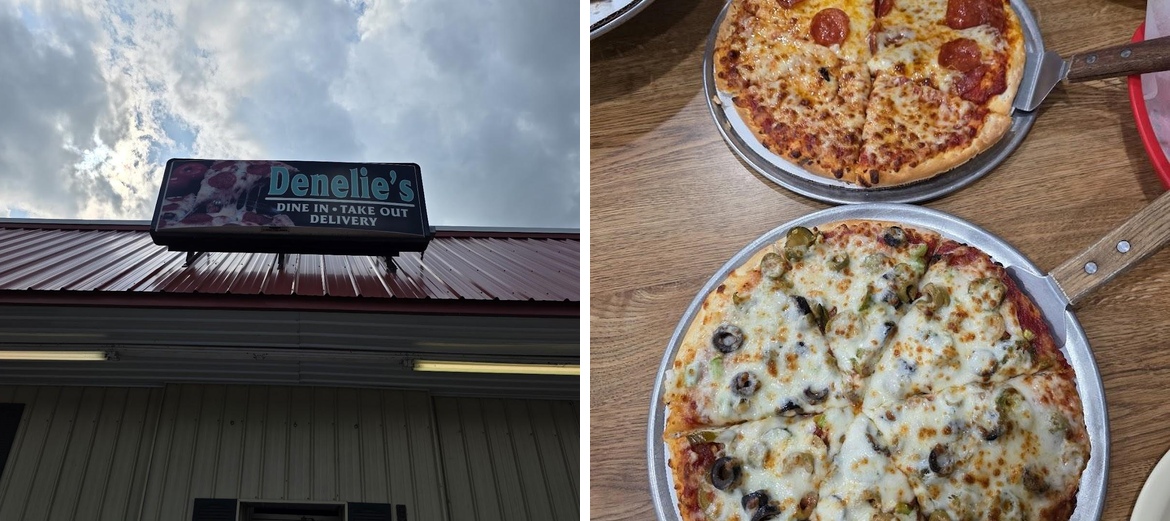 Denelies Pizza Menu