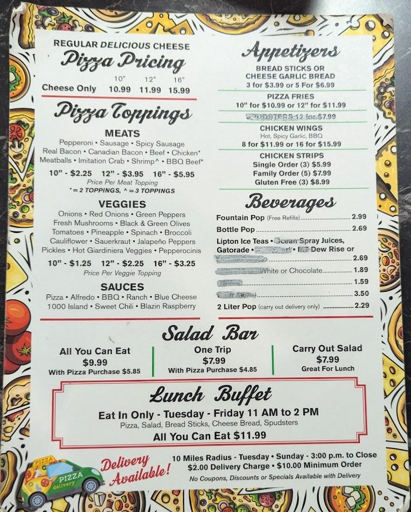 Denelies Pizza Menu image 3