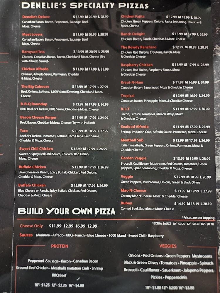 Denelies Pizza Menu image 4